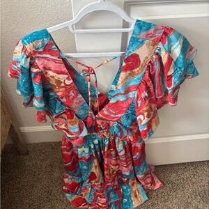 Vibrant Multicolor Women's Top